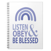 Listen Obey and Be Blessed Notizblock (Vorderseite)