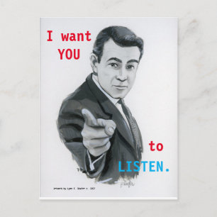 LISTEN-Postkarte Postkarte