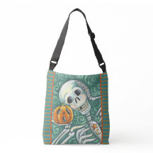 LISTEN SIE IHREN PUMPKIN, SELETON CROSS BODY BAG