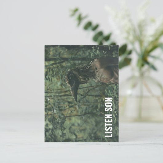 Listen Son Forest Birdman Postkarte (Stehend Vorderseite)