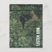 Listen Son Forest Birdman Postkarte (Vorderseite)