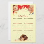 Listenaufgabe des Kindes listet Briefpapier (Vorne/Hinten)