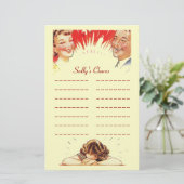 Listenaufgabe des Kindes listet Briefpapier (Stehend Vorderseite)