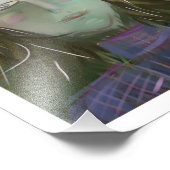 Listening ~ Modern Feminine Portrait Fotodruck (Ecke)