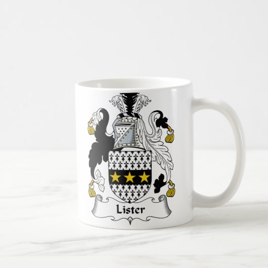 Lister-Familienwappen Kaffeetasse
