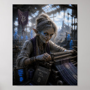 Listige / Weberin / Textilfabrik Poster