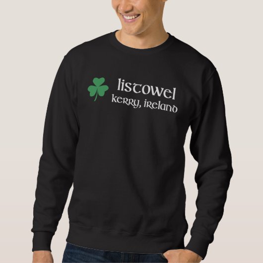 Listowel Kerry Shamrock Ireland Gaelic & Hurling Sweatshirt (Vorderseite)