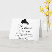 Liszt Klaviermusikangebot Karte (Gelbe Blume)