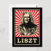 Liszt Postkarte (Vorne/Hinten)