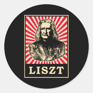 Liszt Runder Aufkleber