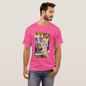 Lit Af Funny Cat Meme Face Y2K Galaxy Ästhetik T-Shirt (Vorne ganz)