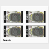 LIT-Aufkleber bleibe Rechteckiger Aufkleber (Blatt)