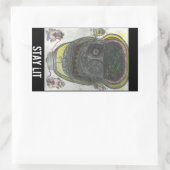 LIT-Aufkleber bleibe Rechteckiger Aufkleber (Tasche)