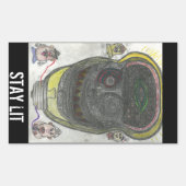 LIT-Aufkleber bleibe Rechteckiger Aufkleber (Vorderseite)