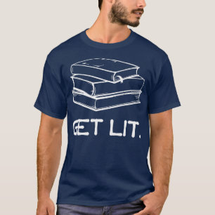 Lit Book Lass Lit mit Büchern T-Shirt