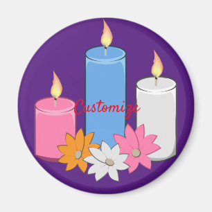 Lit Candle Blume Thunder_Cove Magnet