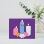 Lit Candle Blume Thunder_Cove Postkarte (Stehend Vorderseite)