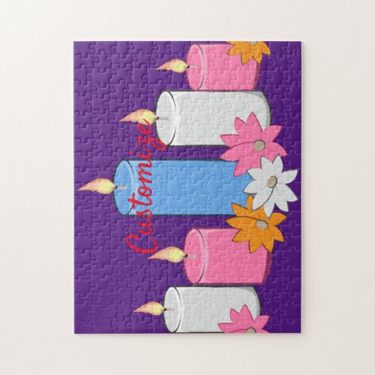 Lit Candle Blume Thunder_Cove Puzzle (Vertikal)