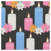 Lit Candle Blume Thunder_Cove Stoff (Nahaufnahme)