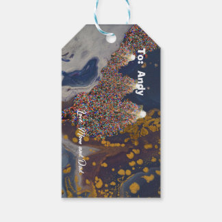 Lit Christmas Tree Geschenkanhänger