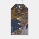 Lit Christmas Tree Geschenkanhänger (Rückseite)