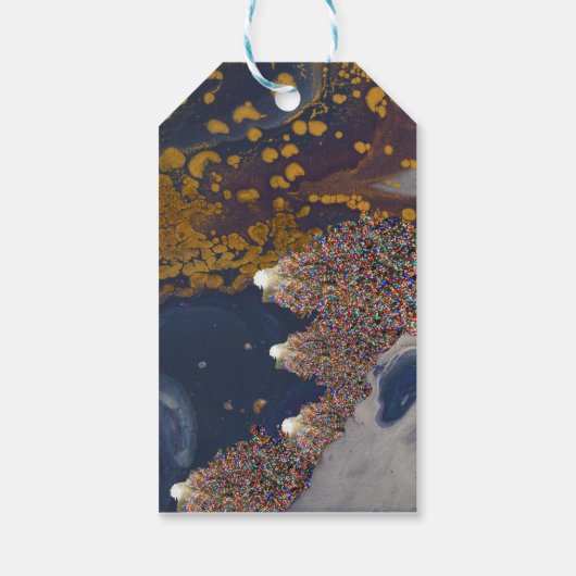 Lit Christmas Tree Geschenkanhänger (Rückseite)