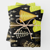 Lit Christmas Tree Pattern Geschenkpapier Set (Beispiel)