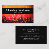 Lit Concert Crowd, Beruflicher Vokalist Visitenkarte (Vorne/Hinten)