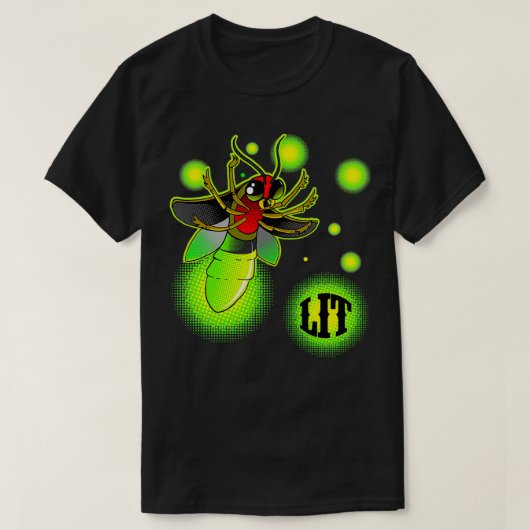Lit Firefly Blitze T-Shirt (Design vorne)
