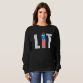 Lit Firework 4. Juli Sweatshirt (Vorne ganz)