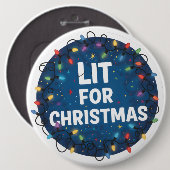 Lit for Christmas Button (Vorne & Hinten)
