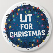Lit for Christmas Button (Vorderseite)