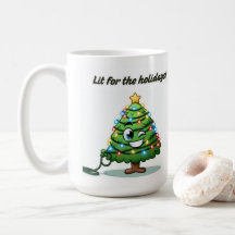 "Lit for Holidays" Tasse - Weihnachts-Pun-Geschenk