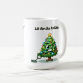 "Lit for Holidays" Tasse - Weihnachts-Pun-Geschenk (VorderseiteRechts)