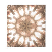 Lit Frohe Weihnachtsbaum Lights Kaleidoskop Kunst Notizblock (Vorderseite)