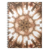 Lit Frohe Weihnachtsbaum Lights Kaleidoskop Kunst Notizblock (Vorderseite)