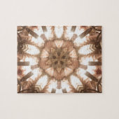 Lit Frohe Weihnachtsbaum Lights Kaleidoskop Kunst Puzzle (Horizontal)