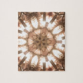 Lit Frohe Weihnachtsbaum Lights Kaleidoskop Kunst Puzzle (Vertikal)