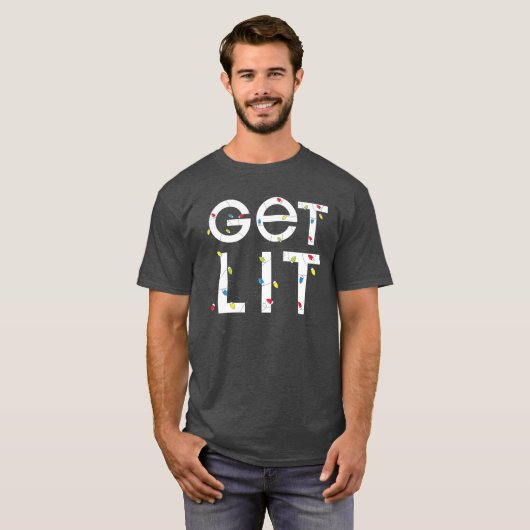 Lit Funny Christmas T - Shirt (Vorne ganz)