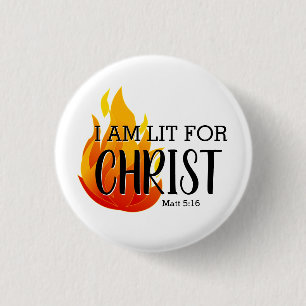 LIT FÜR CHRIST CHRISTLICH BUTTON