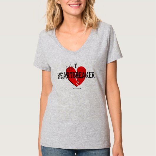 Lit l Heartbreaker Red Broken-Heart T - Shirt (Vorderseite)