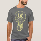 Lit Light Bulb Master Electrical Lineman Men T-Shirt (Vorderseite)