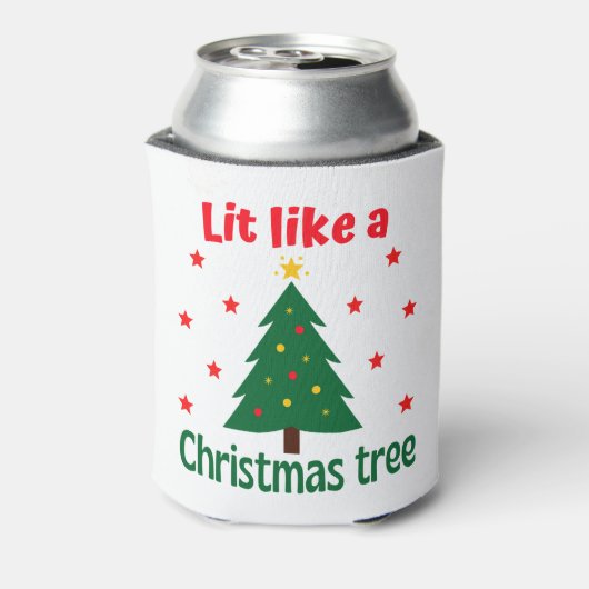 Lit like a Christmas Tree Christmas Dosenkühler (Kanne Rückseite)