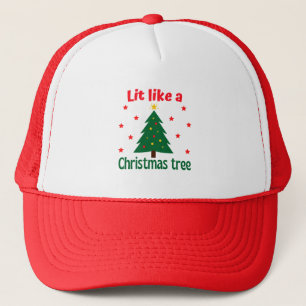 Lit like a Christmas Tree Christmas Truckerkappe