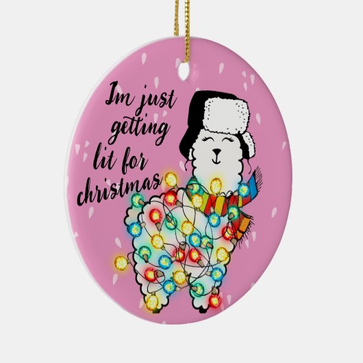 Lit Llama Ornament - Feierlich & individuell anpas (Rechts)