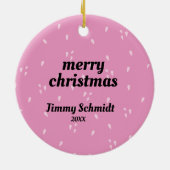 Lit Llama Ornament - Keramik Weihnachtsdekor! (Hinten)