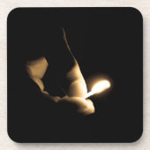 Lit Match Getränkeuntersetzer (Vorderseite)