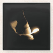 Lit Match Glasuntersetzer (Vorderseite)