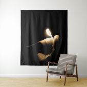 Lit Match Wandteppich (Beispiel)