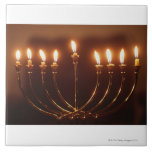 Lit menorah, Israel Fliese<br><div class="desc">AssetID: 200248233-001/{Gary Faber}/Lit menorah, Israel</div>